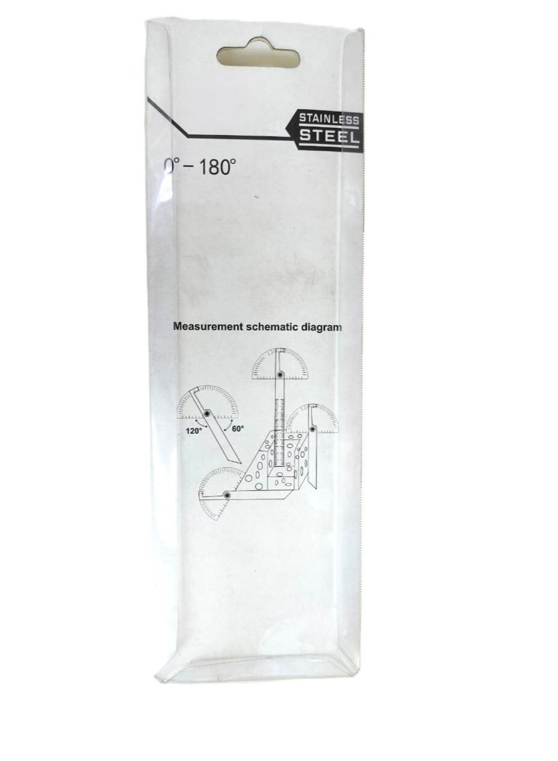AL ARQAM Stainless Steel Protractor 180 Degrees Two Arm Ruler Adjustable Angle Protractor Woodworking Ruler Craftsman Angle Measure Tool