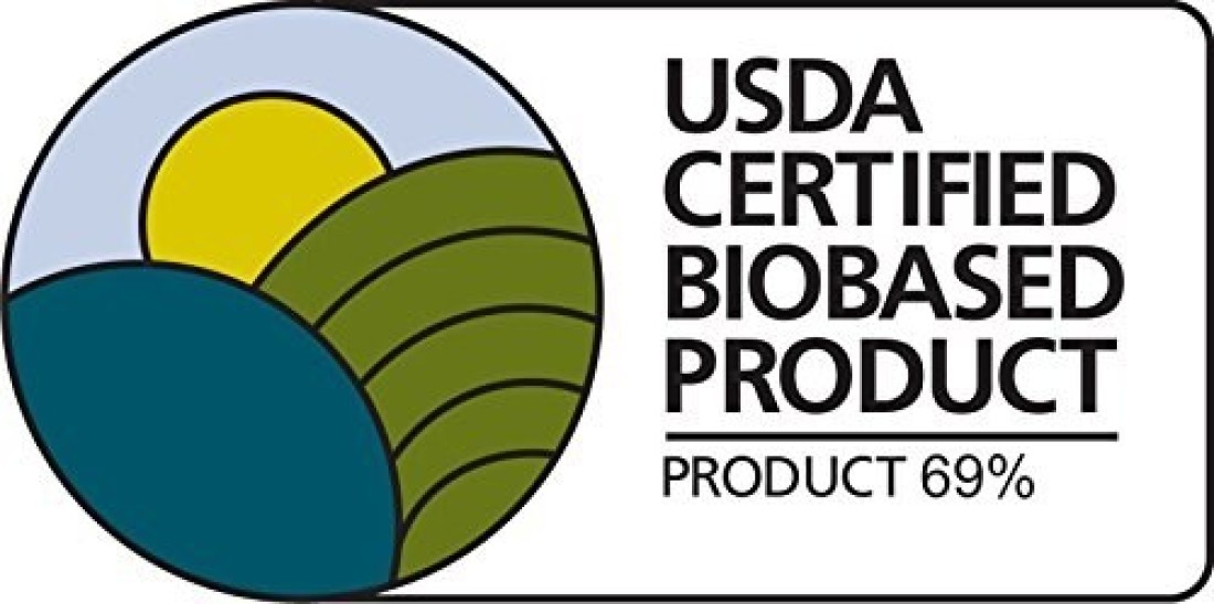 Samsill Earths Choice Biobased Durable 3 Ring View Binder 2 Inch Round Ring Up to 25 Plant Based Plastic USDA Certified Biobased White
