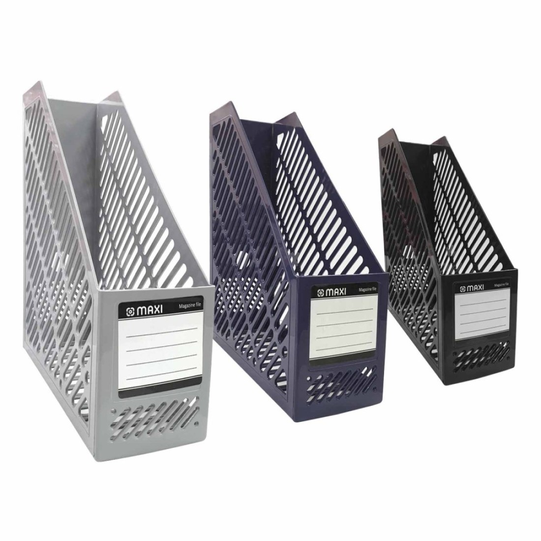 Maxi Magazine and File Holder Grey