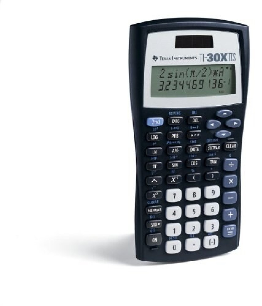 Texas Instruments TI30XIIS Scientific Calculator Black with Blue Accents