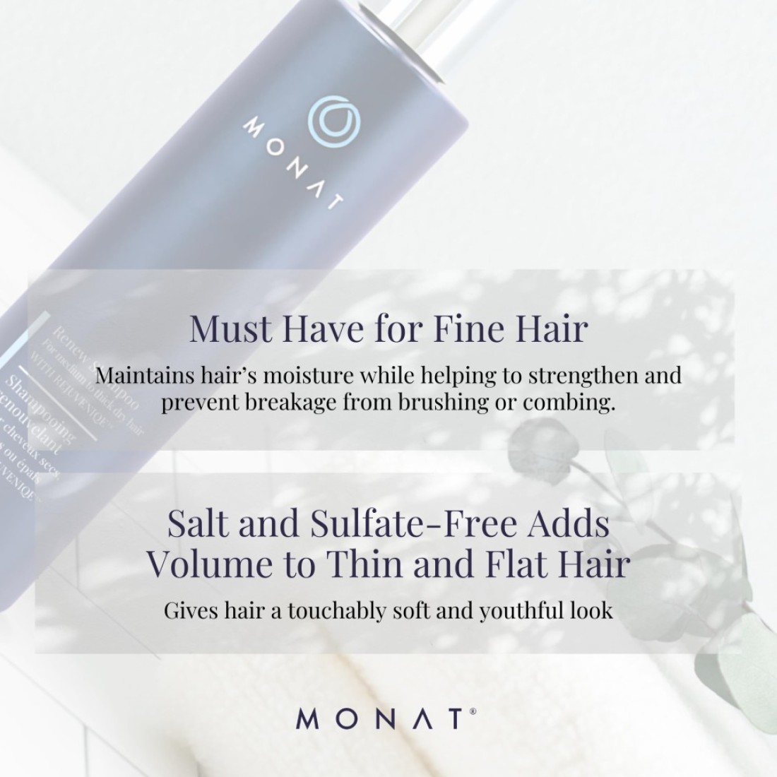 MONATRenew Shampoo Infused with Rejuveniqe Moisturizing Shampoo wOmega Fatty Acids for Medium to Thick Hair Shineenhancing Ultrahydrating Lather for Dry Hair Net Wt 237 ml 80 fl oz