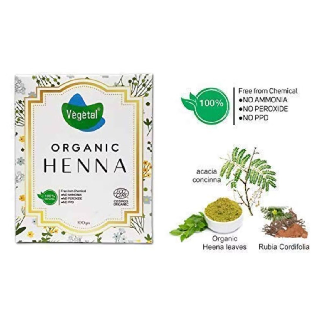 Vegetal Organic Henna 100g