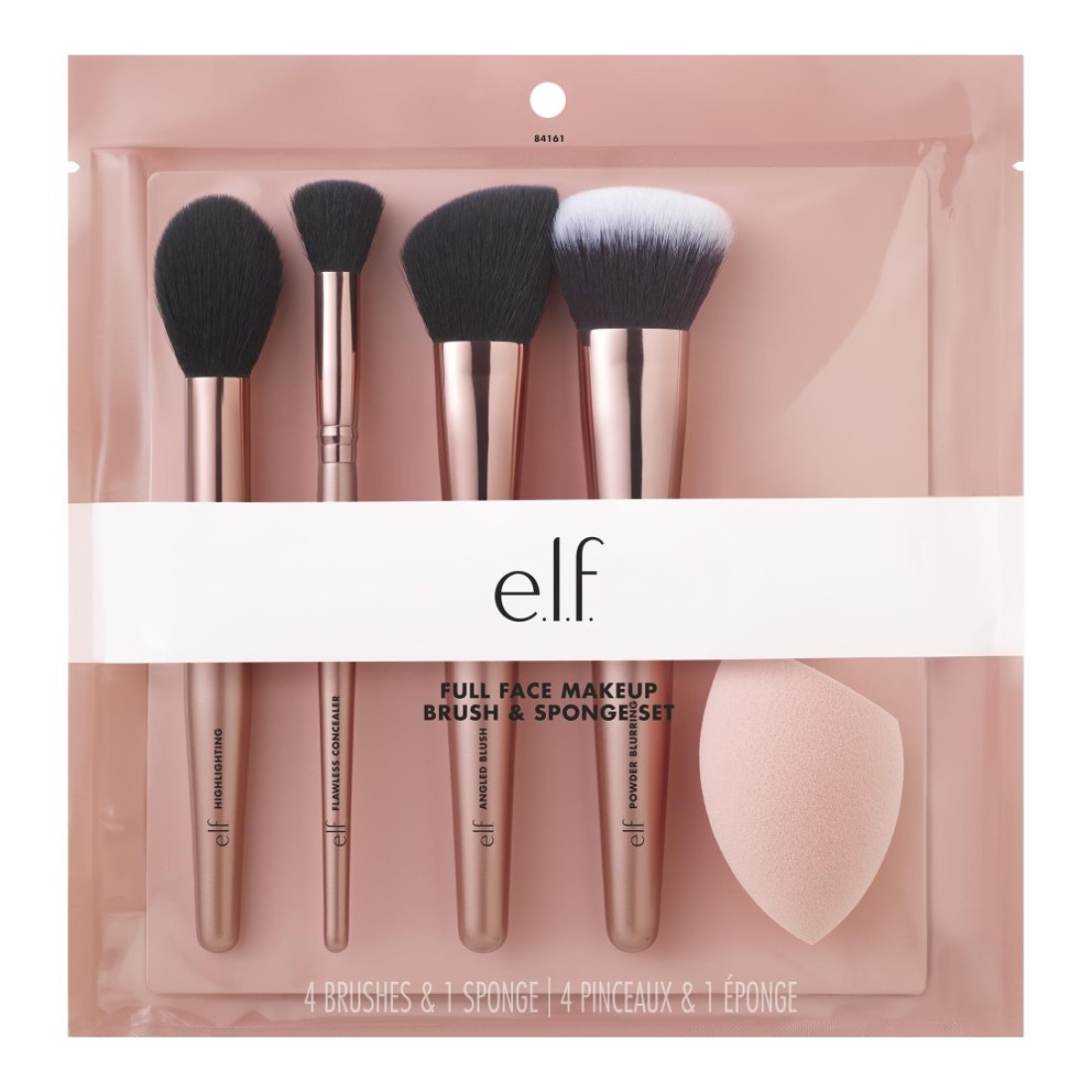 elf Cosmetics Complexion Essentials Brush Sponge Set Concealer Powder Blush Highlighter Brushes Total Face Sponge For A Perfect Complexion
