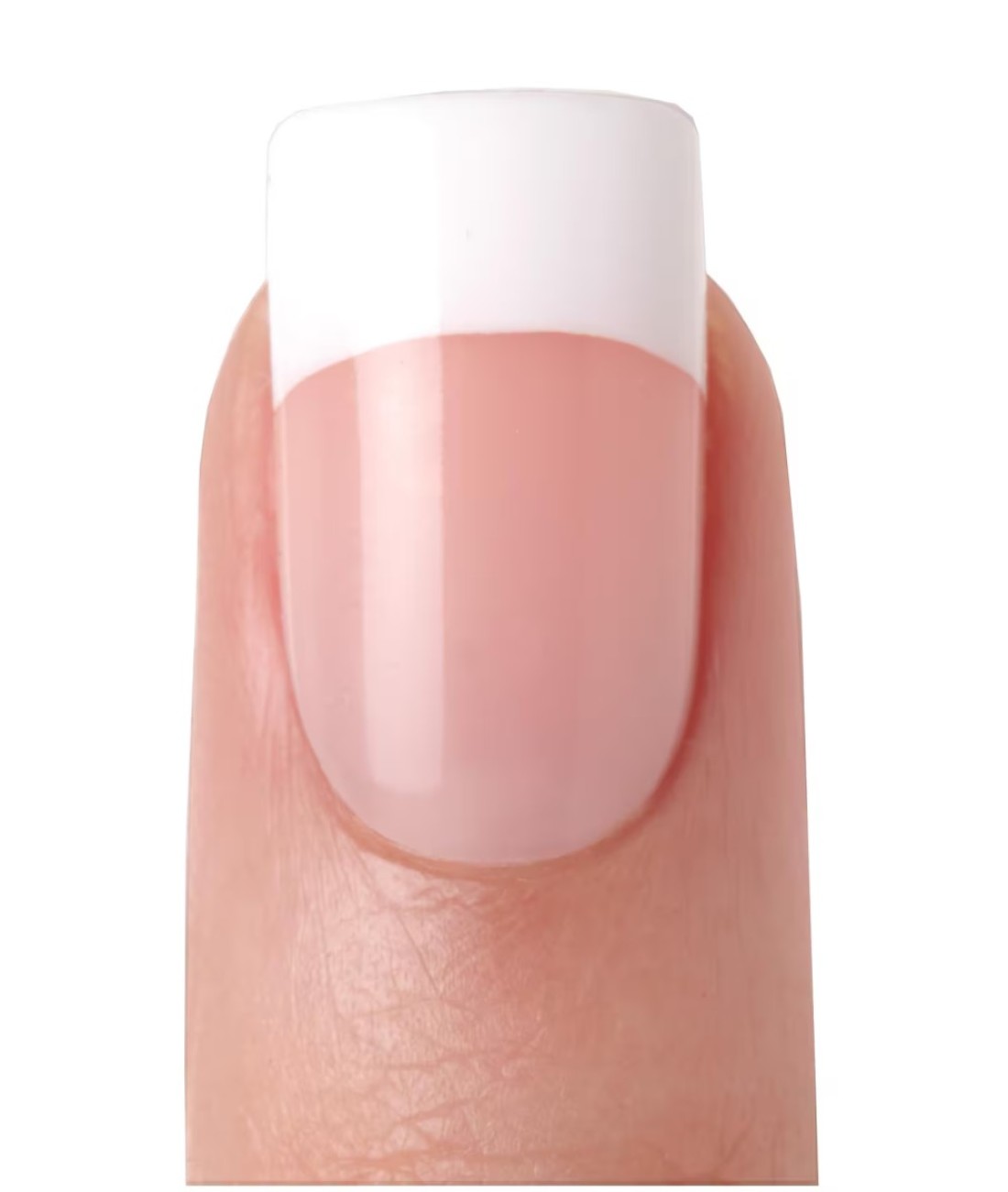 KISS Salon Acrylic Press On Nails Nail glue included Sugar Rush French Medium Size Square Shape Includes 28 Nails 2g Glue 1 Manicure Stick 1 Mini File