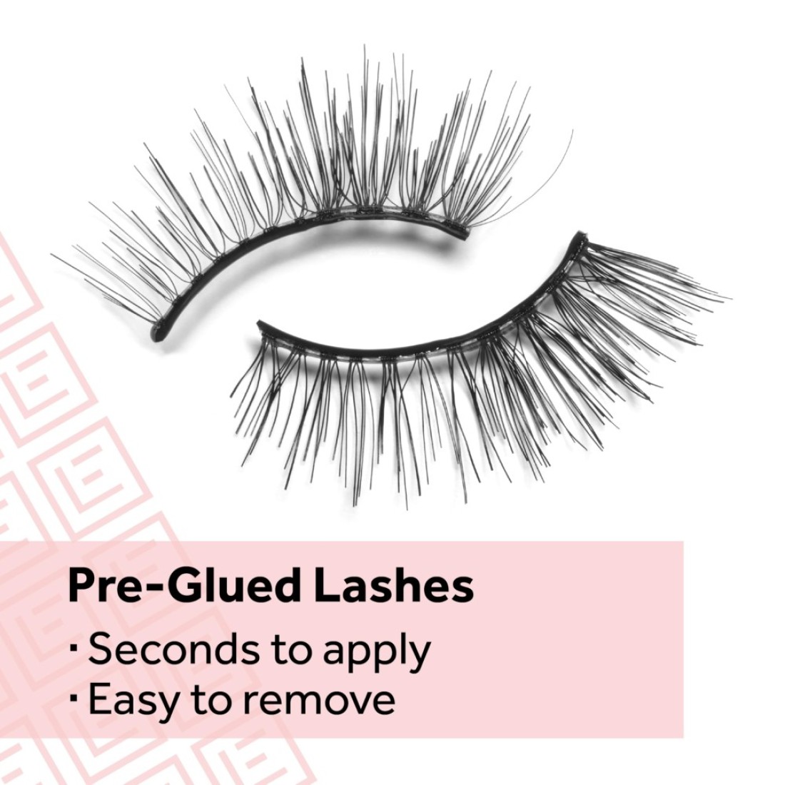 Eylure Press On PreGlued False Eyelashes Light Wispy Accent Lash No 003 Twin Pack