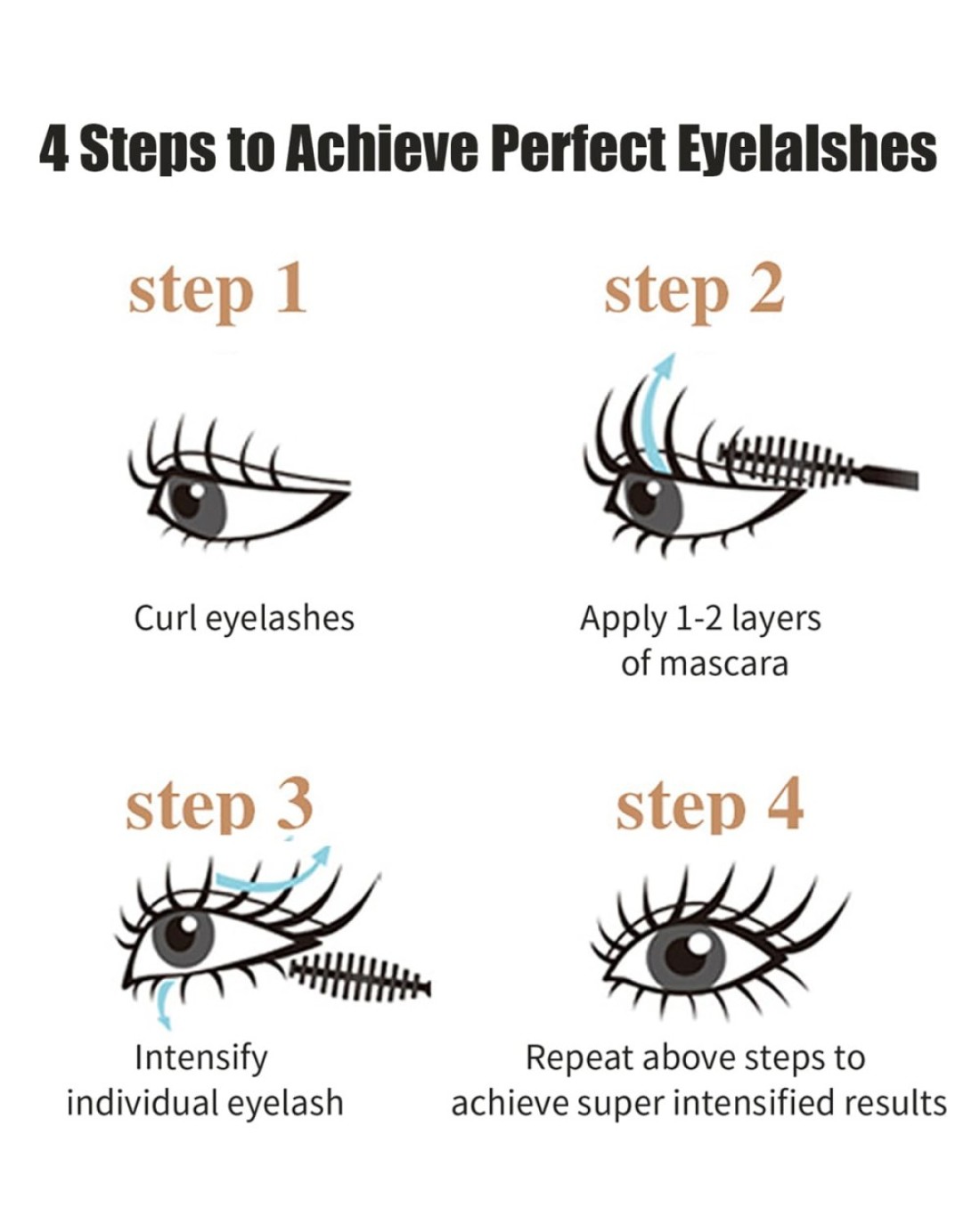 2in1 Vibely Mascara 5X Longer Lengthening And Thickening Mascara Waterproof Black Volume And Lengh Mascara SmudgeProof Non Clumping Long Lasting Eye Makeup