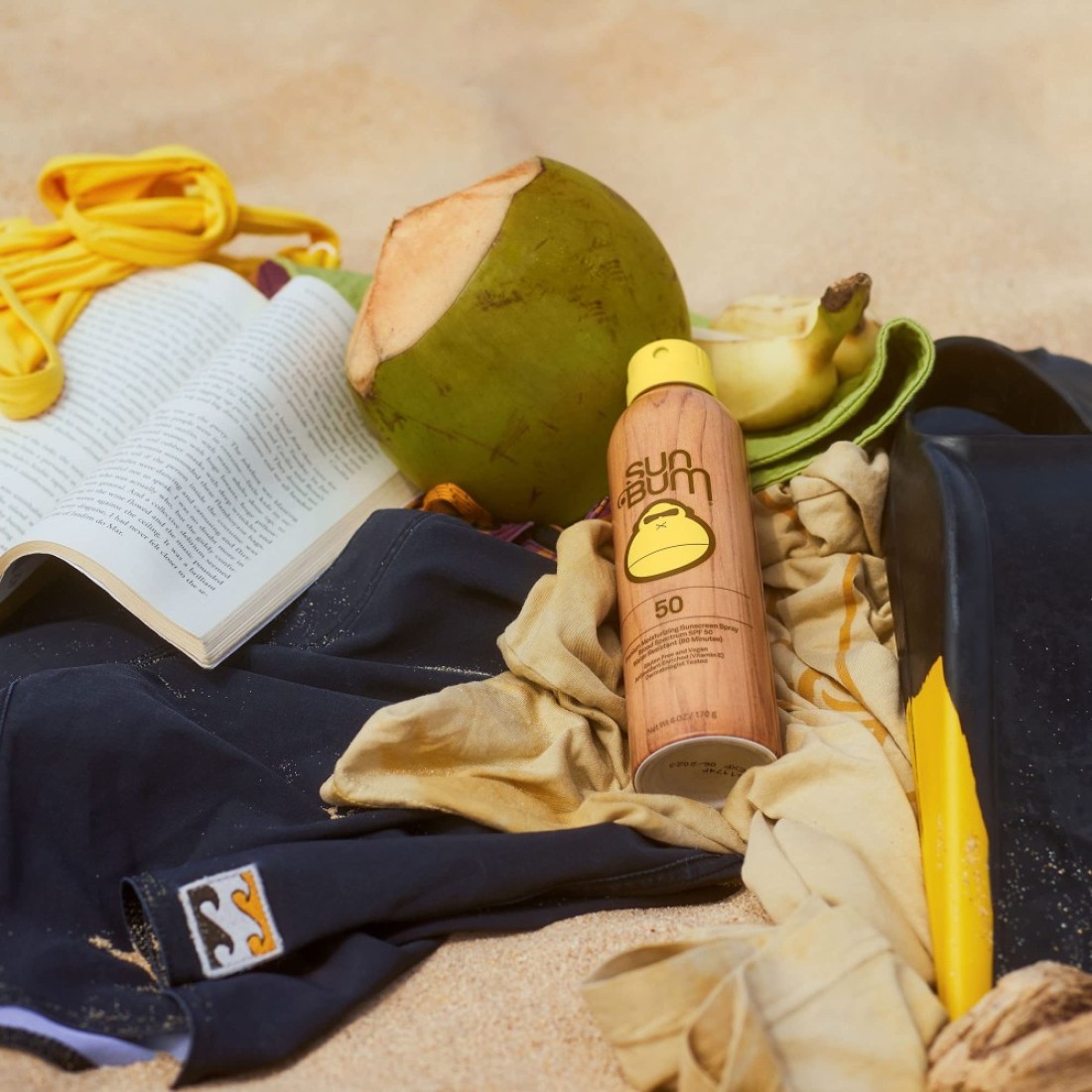 Sun BumOriginal SPF 50 Sunscreen Spray Vegan and Hawaii 104 Act Compliant Octinoxate Oxybenzone Free Broad Spectrum Moisturizing UVAUVB Sunscreen with Vitamin E 6 oz natural