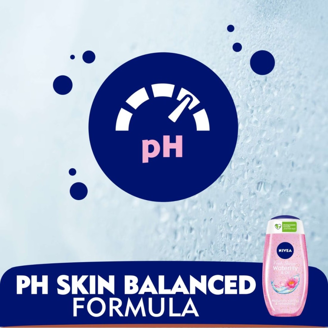 NIVEA Shower Gel Body Wash Waterlily &amp; Oil 250ml Pack of 3