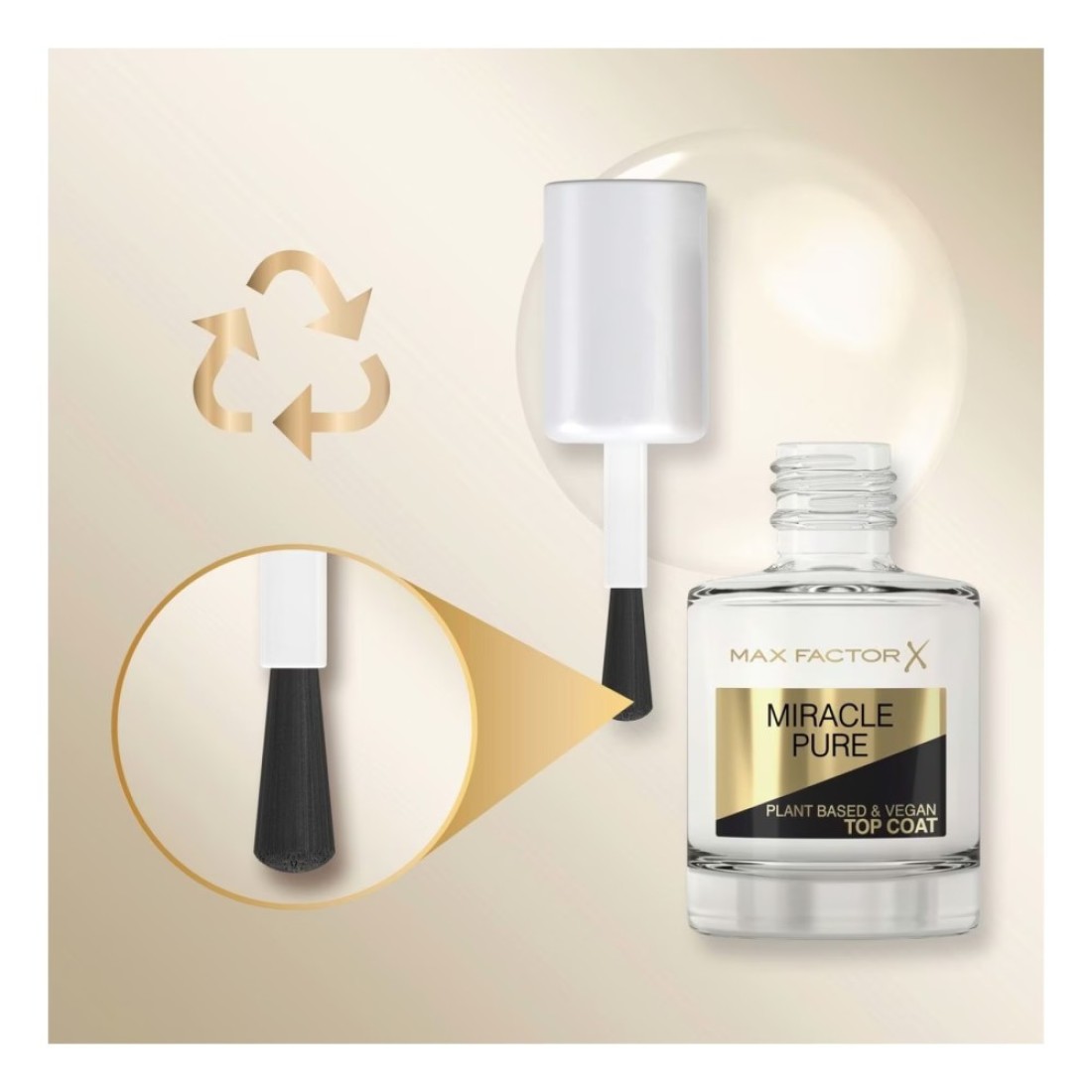 Max Factor Miracle Pure Quick Dry Top Coat Transparent 12ml
