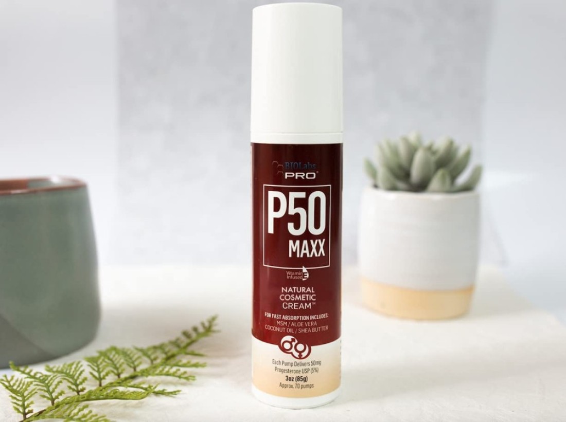 BIOLABS PRO All Natural P50 Maxx Cream 50mg Progesterone per Dose Unscented3oz