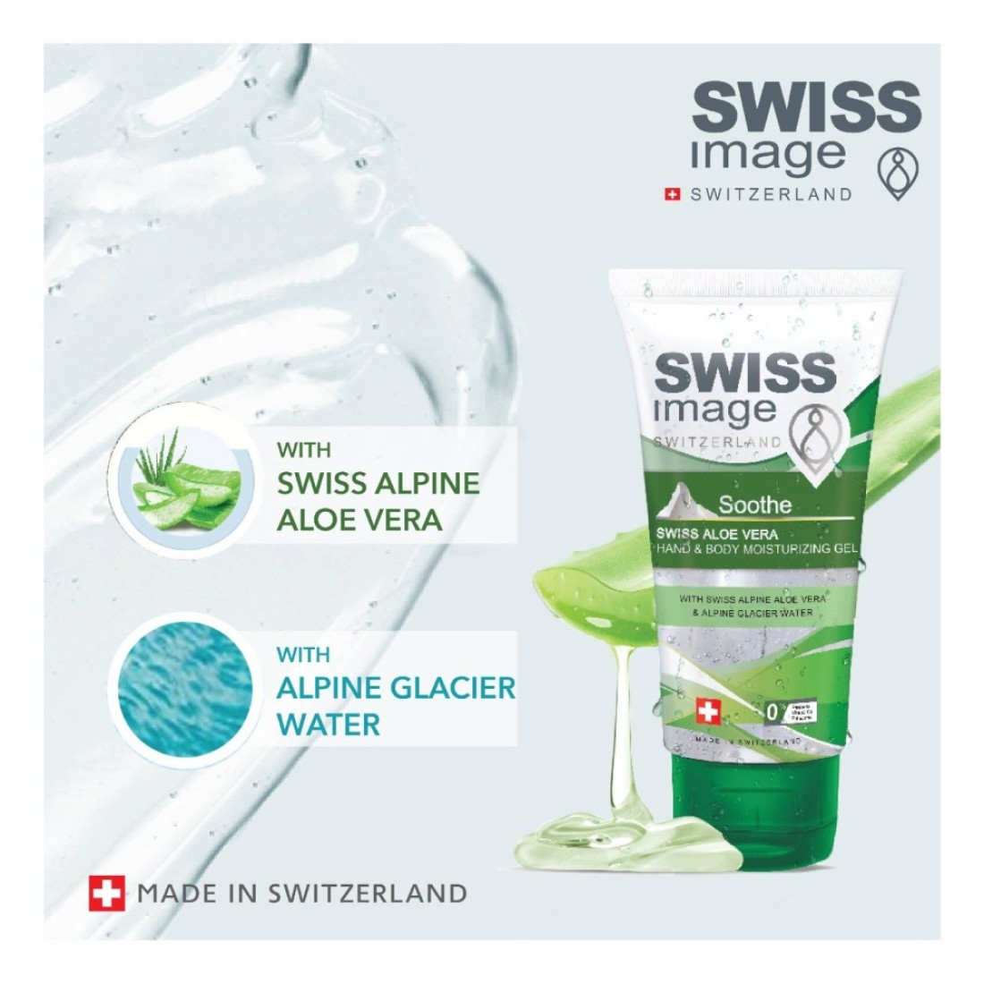 Swiss Image Soothe Swiss Aloe Vera Hand &amp; Body Moisturizing Gel 75ml