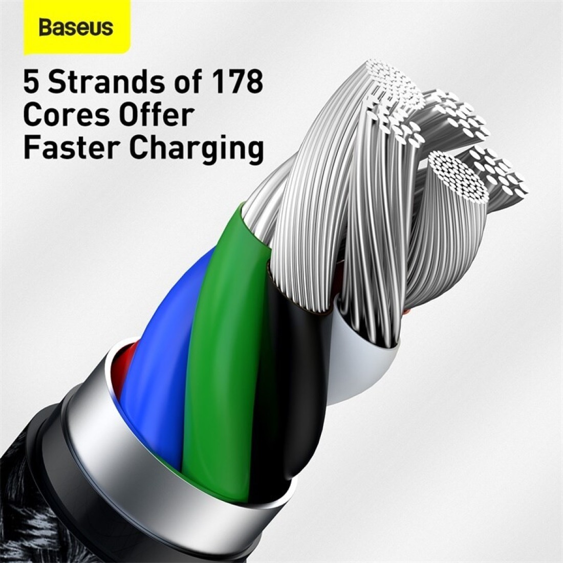 Baseus USB-C to Lightning Fast Charging Data Transfer Cable Type-C PD 20W Cafule Series Fast Power Delivery 2m Black