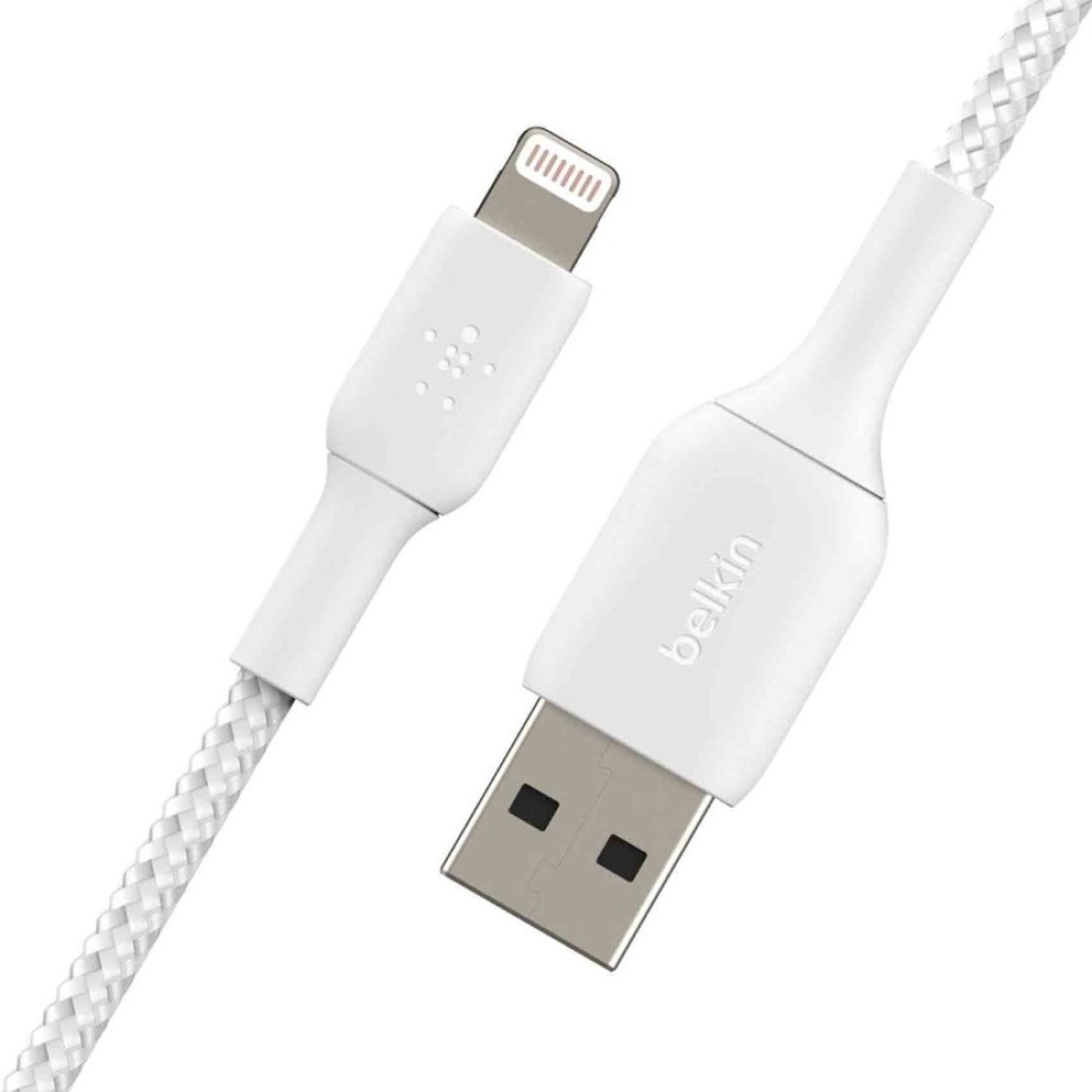 Belkin Boost Charge Braided Lightning To USB-A Cable 1m White