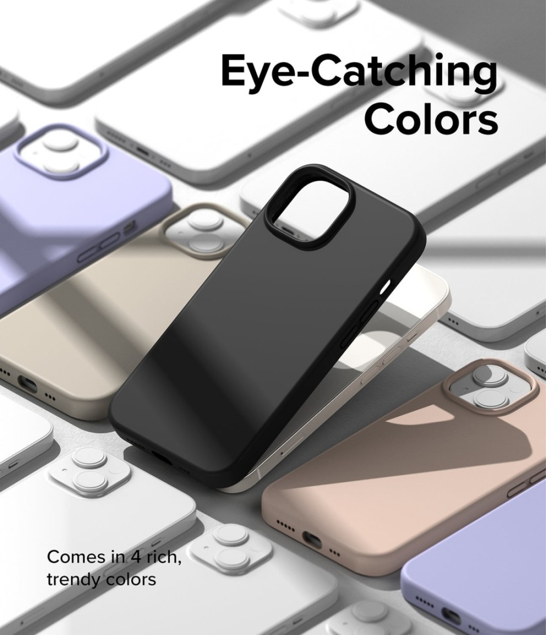 Ringke - Apple iPhone 14 Case Cover - Silicone Series- Black