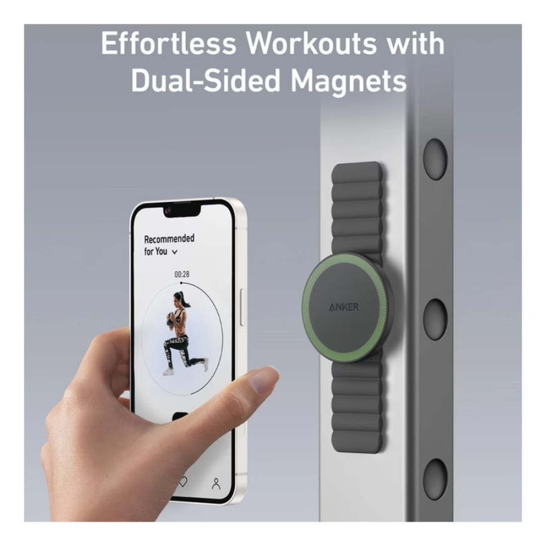 Anker 620 MagGo Dual Side Magnetic Holder Phone Grip For Apple iPhone Black
