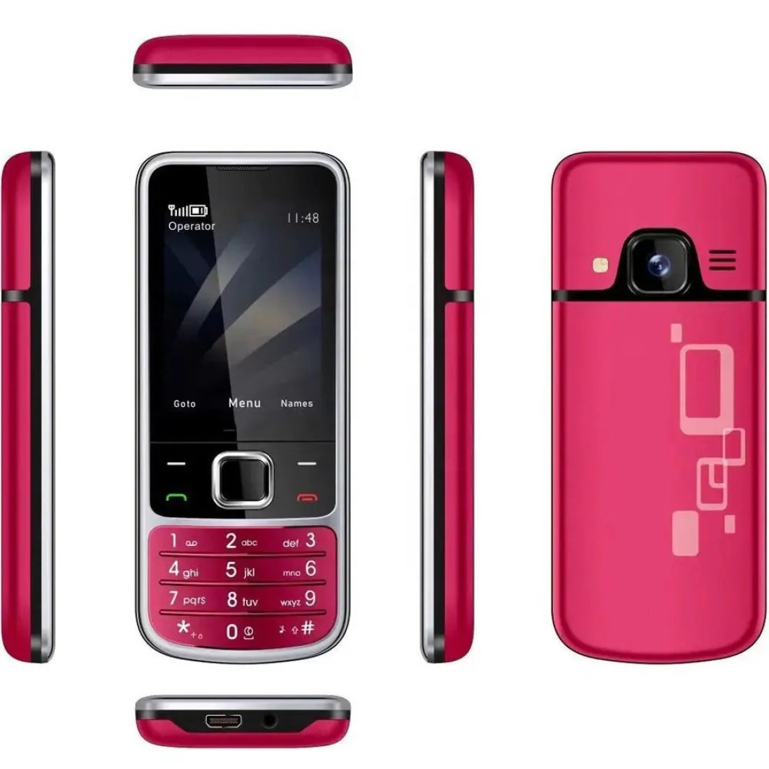 4 SIM Cards 4 Standby Unlocked Mobile Phone – Long Battery Life, 1500mAh, Big Button Keypad, Loud Speaker, Dual Torch Light, Durable Feature Phone for Seniors & Backup Use