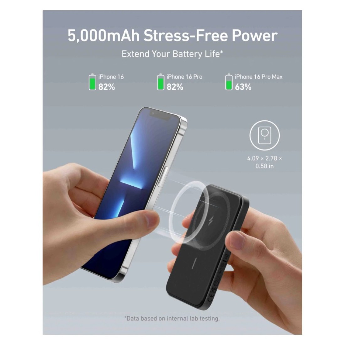 Anker 621 MagGo Magnetic Power Bank Black 5000mAh