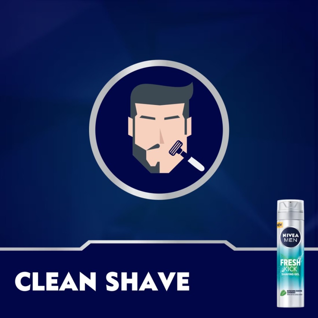NIVEA MEN Fresh kick Shaving Foam 200ml