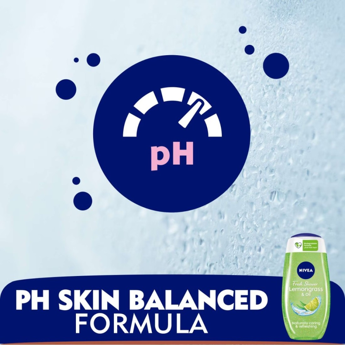 NIVEA Shower Gel Body Wash Lemongrass &amp; Oil 250ml Pack of 3