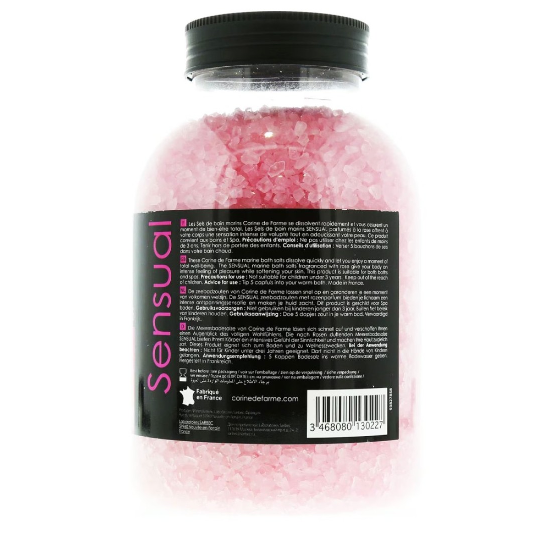 Corine De Farme Rose Sea Bath Salts Pink 1.3kg