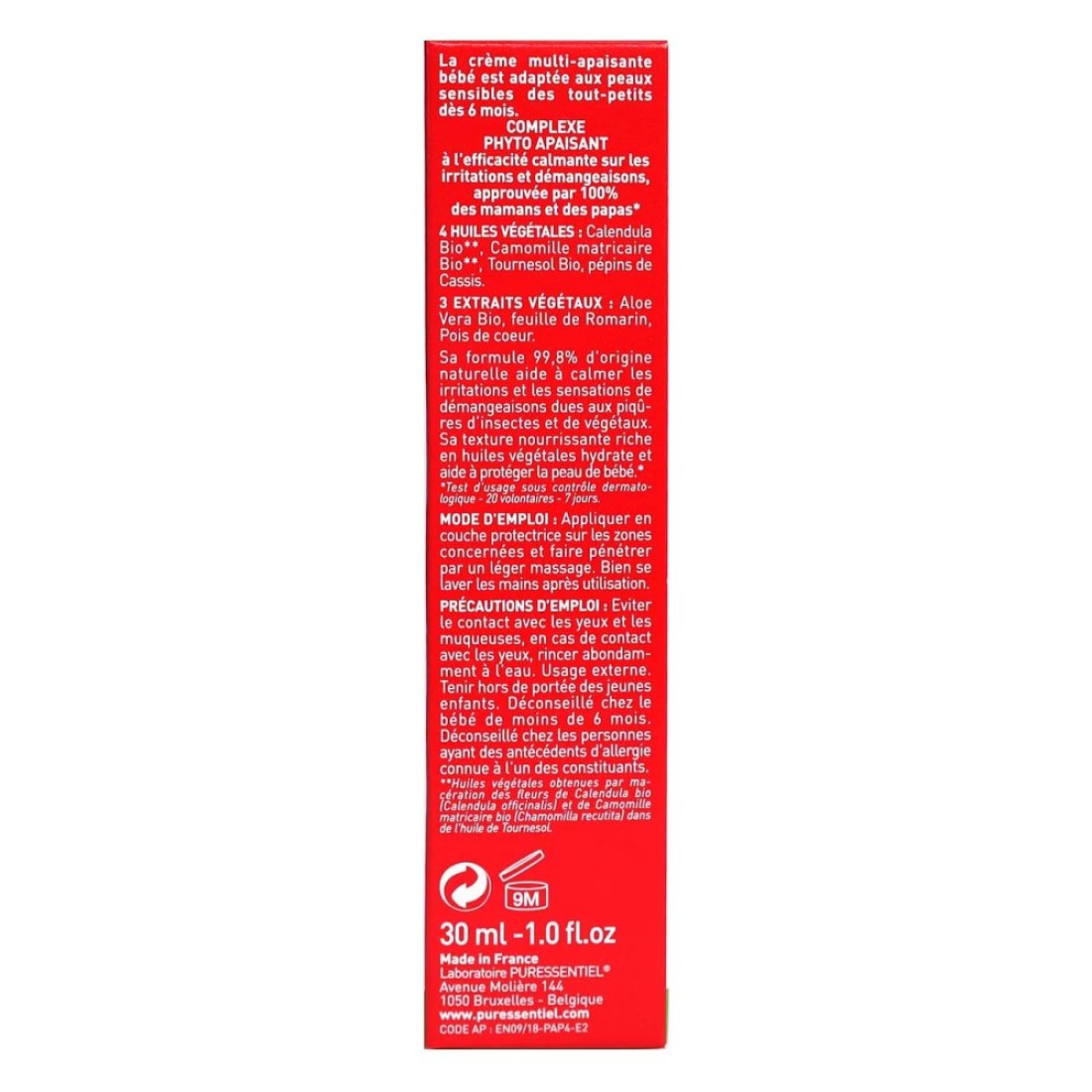 Puressentiel Bite And Sting Multi-Soothing Cream White 30ml
