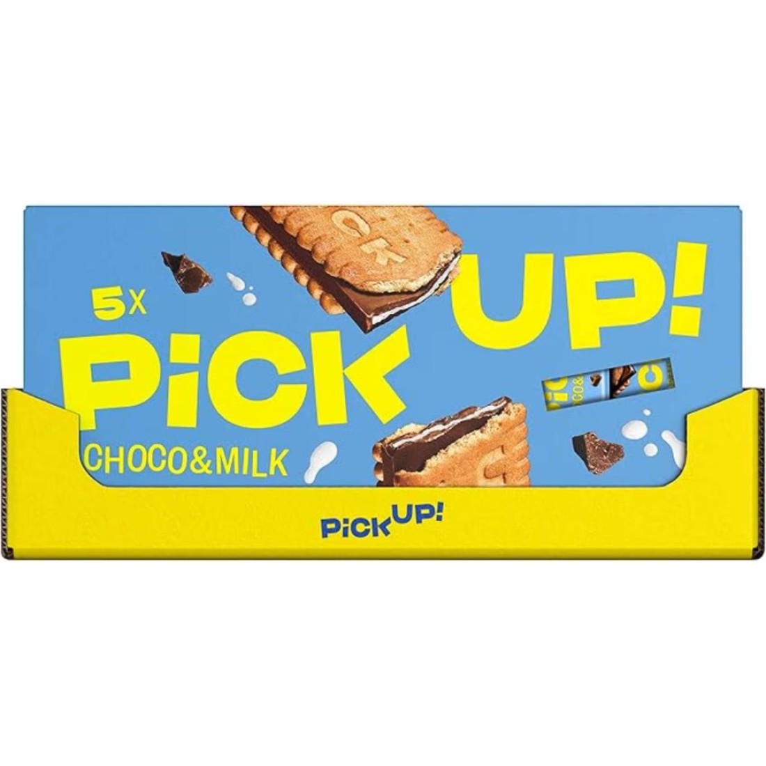Bahlsen Pick Up Chocolate and Milk Biscuits, Pack of 5