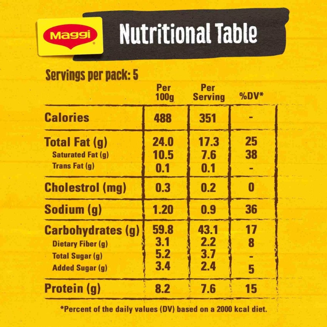 Nestle Maggi Fried Noodles 72g Pack of 5