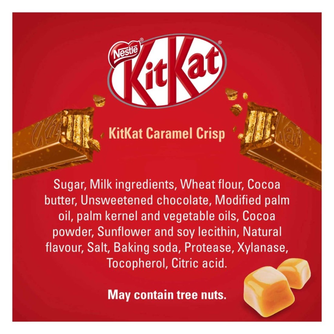 Nestle KitKat Caramel Crisp Chocolate Bar, 120g Pack of 15
