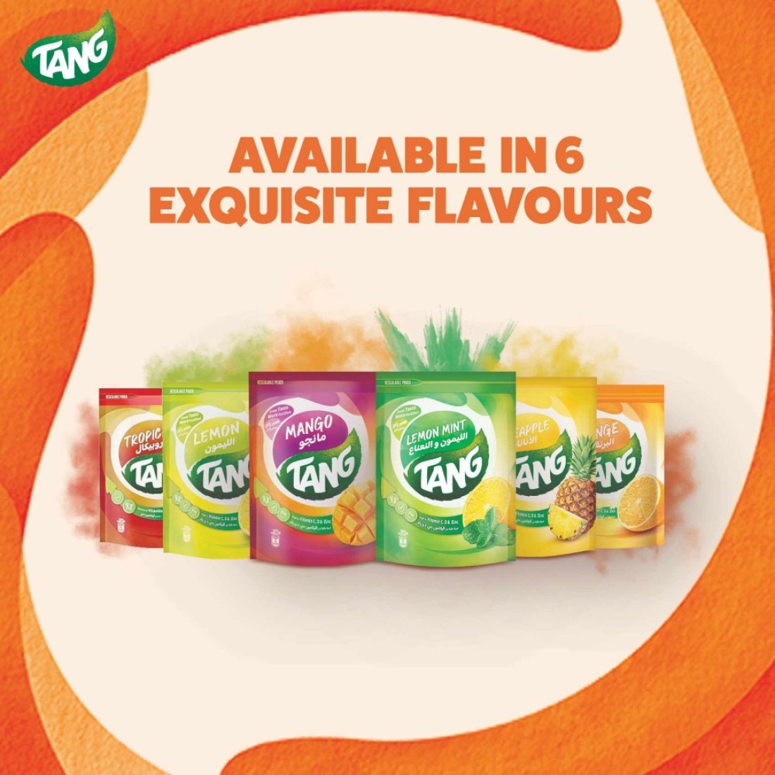Tang Tropical Flavoured Drinking Powder 375g