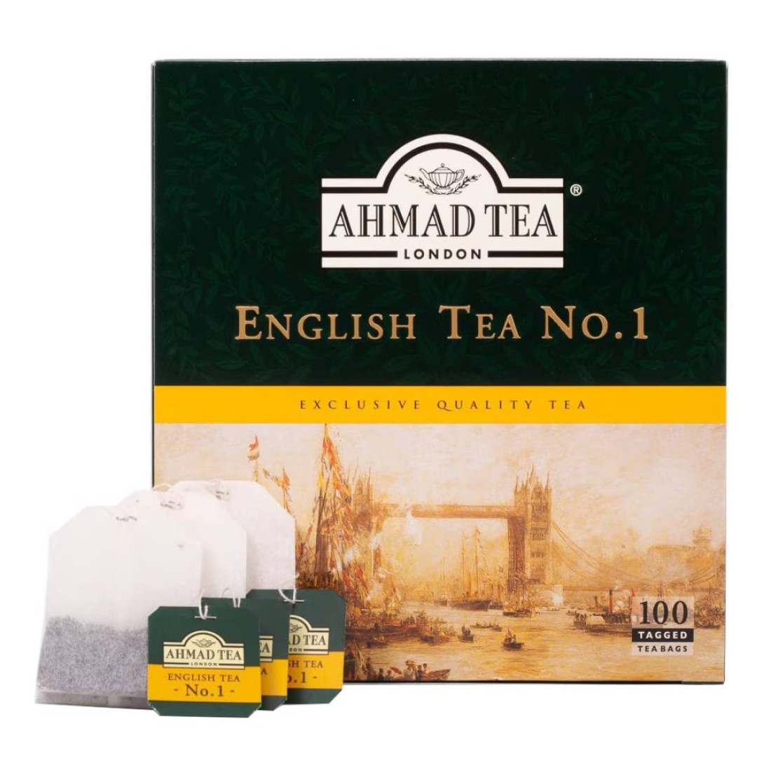 Ahmad Tea English Tea Number 1 Black Tea Bags 100 Tea Bags