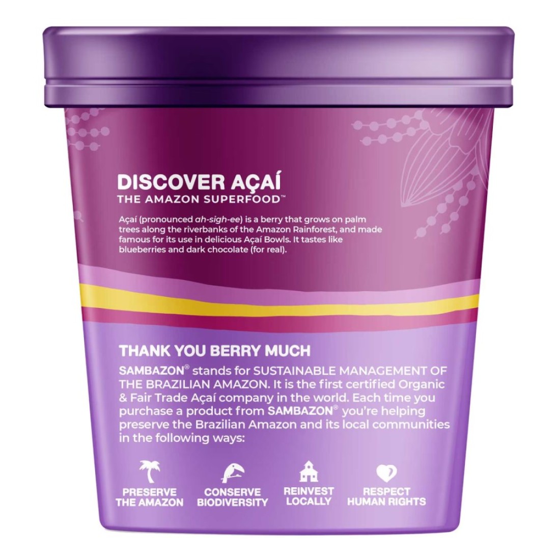 Sambazon Scoopable Acai Sorbet 500ml