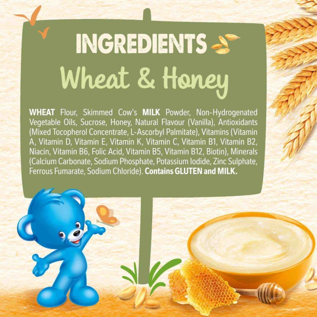 Nestle Cerelac Infant Cereal, Wheat and Honey, from 6 Months, 1kg