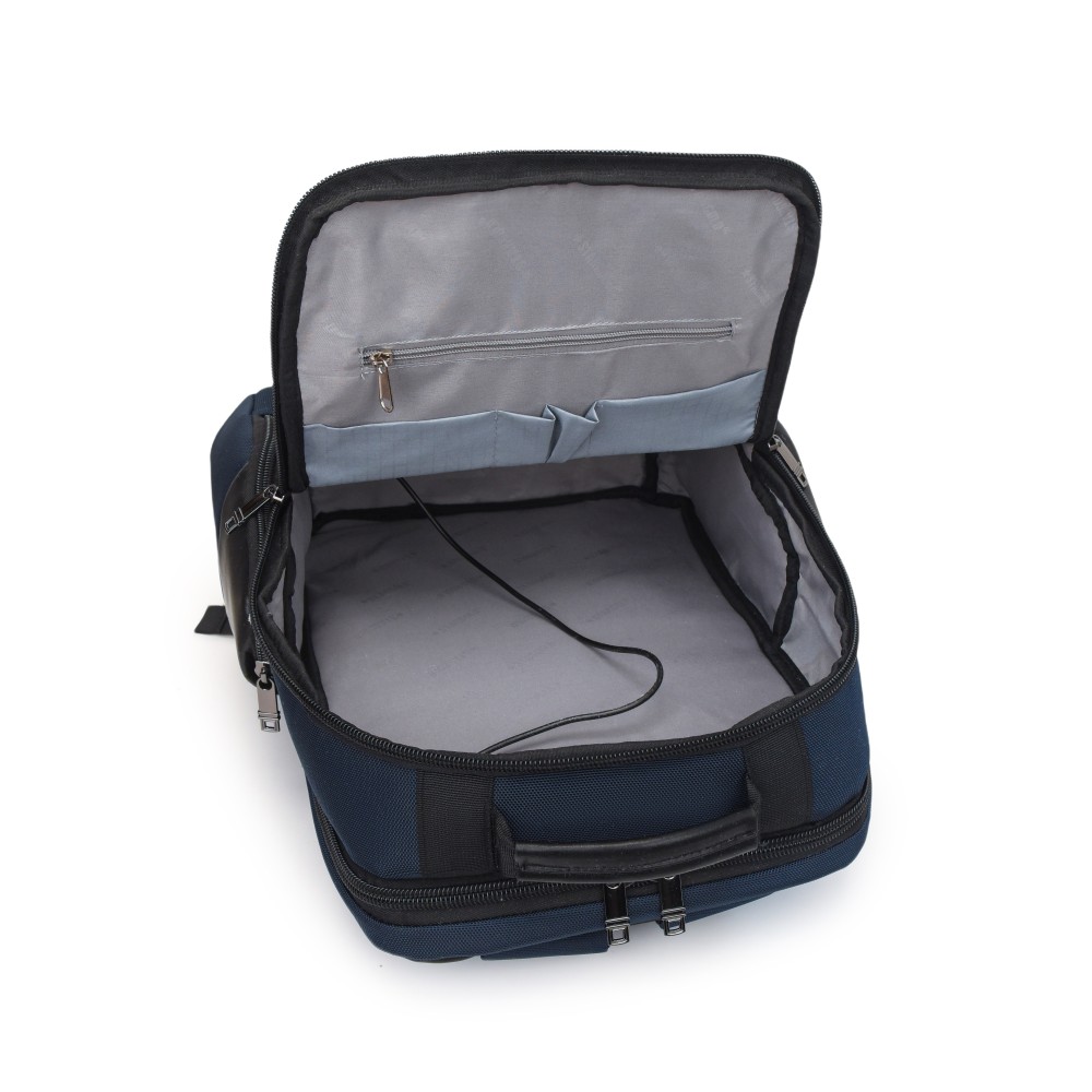 STARGOLD 17" Backpack With Front Pocket, Anti-Theft Compartment, USB Port, Trolley Webbing, Dual Side Pockets And Laptop Compartment