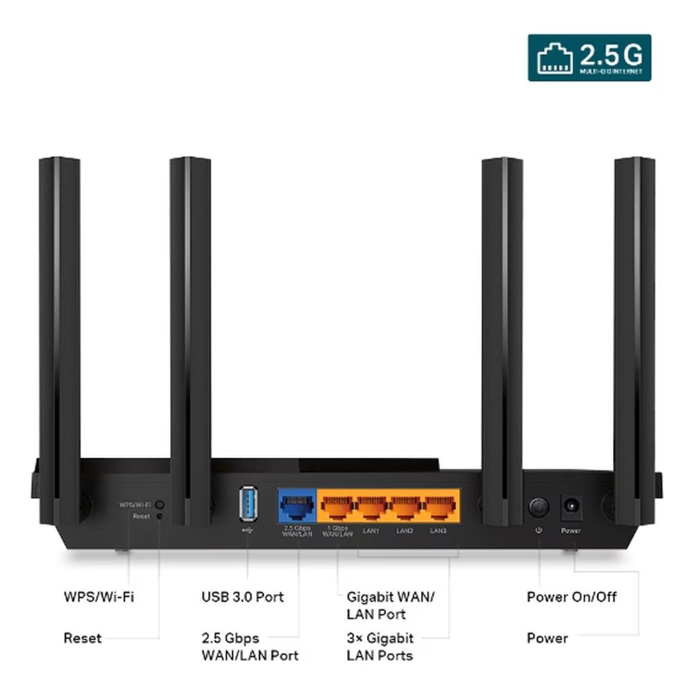 تي بي لينك آرتشر AX55 برو بمنافد غيغابايت AX3000 جهاز توجيه مزدوج النطاق