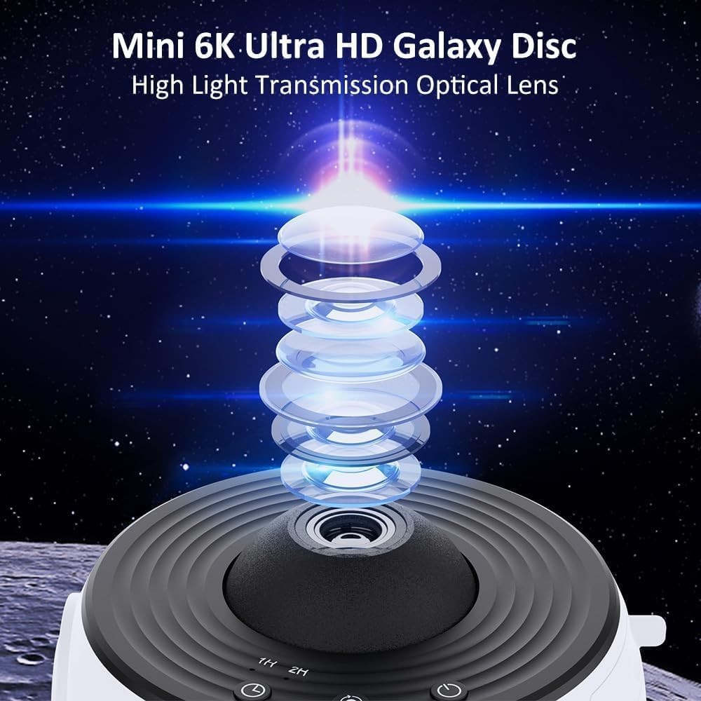 FIPKA Star Projector night light,12 in 1 Planetarium Star Projector Realistic Starry Sky Night Light,360 &deg;Rotation,Timing,Mute Design,Projection Effect for Bedroom