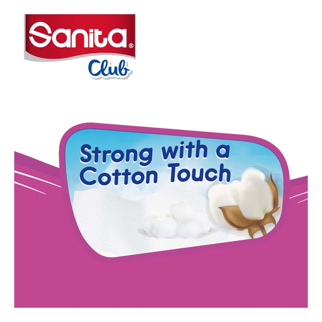 Sanita Club Extra Soft Toilet Paper Rolls 2 Ply 200 Sheet 11.2x9.6cm 22.4m 10 Rolls