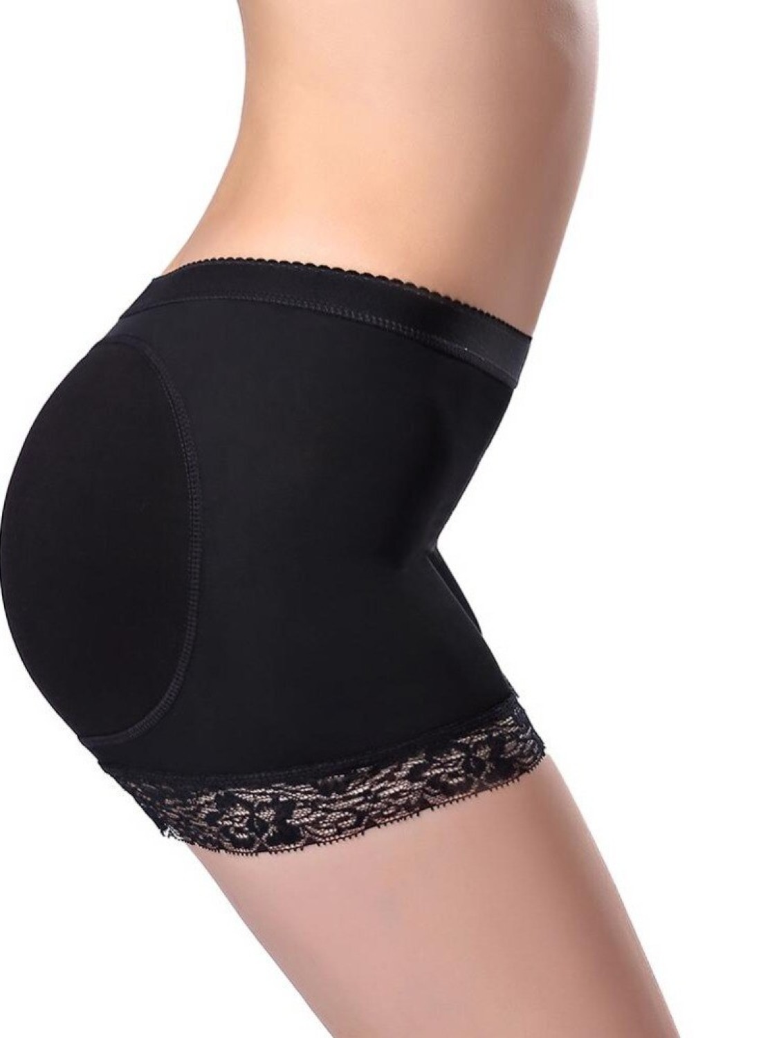 Women&rsquo;s Padded Butt Lifter Shapewear, Push-Up Hip Enhancer Control Panties, Seamless Tummy Control Boyshorts with Removable Padding for Natural Curves
