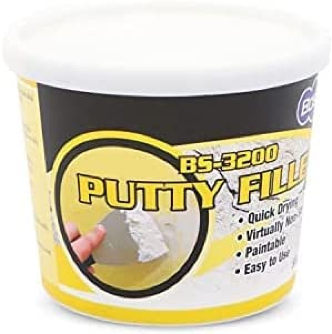 ABBASALI BOSSIL All-Purpose Putty, Putty Filler, Spackling for Drywall, Quick Drying, Designed for Interior and Exterior Home Use, Paintable, Permanent, Non-Shrinking, 500g &amp; 3&quot; Wall Scrapper