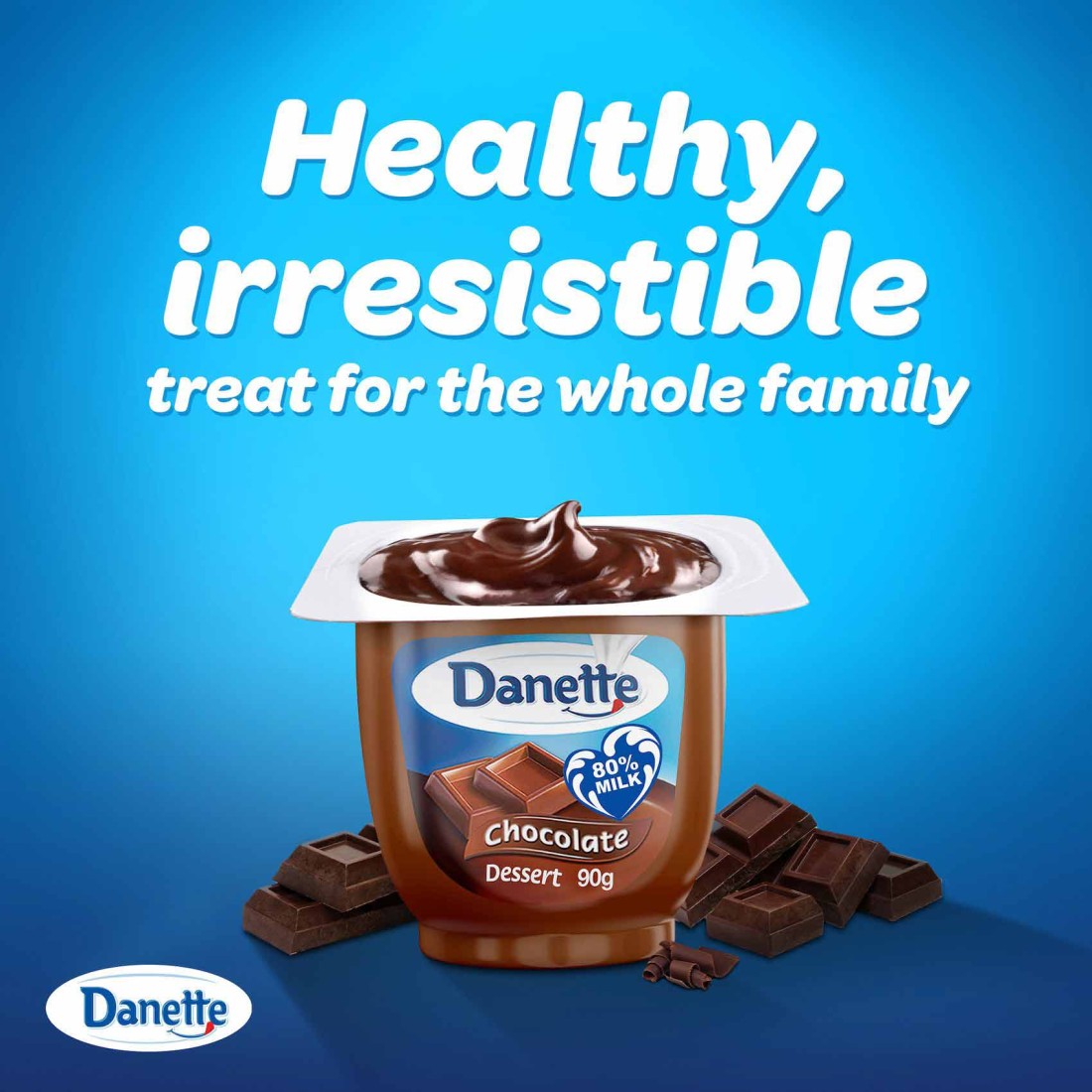 Danette Chocolate Dessert 90g Pack of 4
