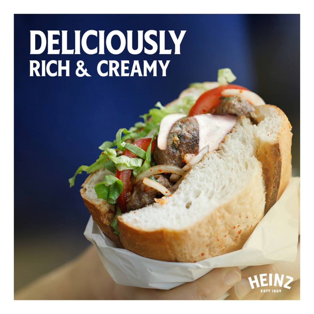 Heinz Mayonnaise Garlic Top Down Squeezy Bottle 225ml
