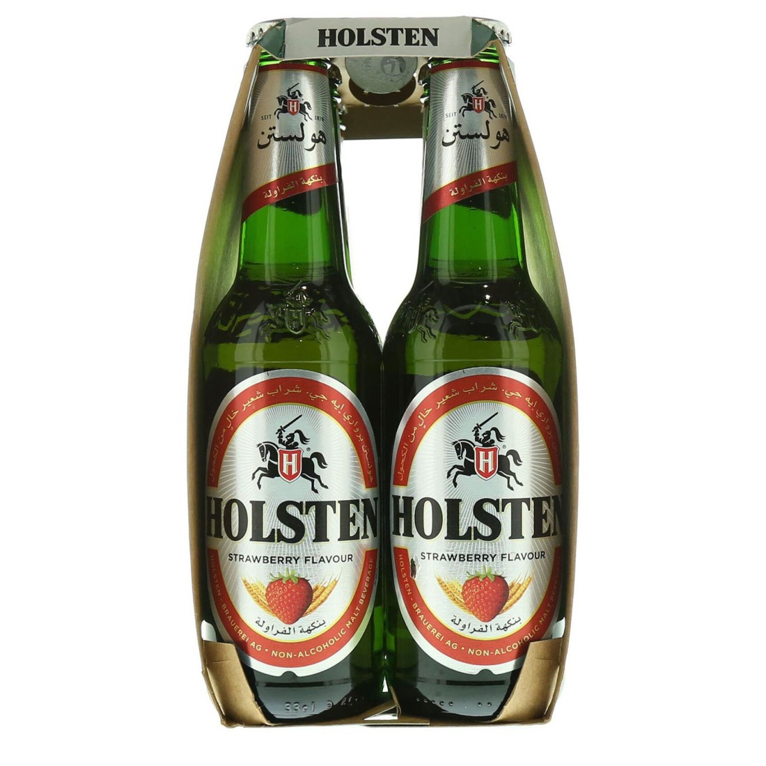 Holsten Strawberry Flavoured Non-Alcoholic Malt Beverage 330ml Pack of 6