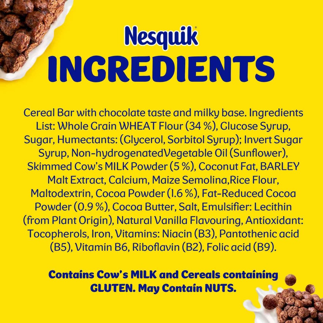 Nestle Nesquik Cereal Bars, 25g Pack of 6