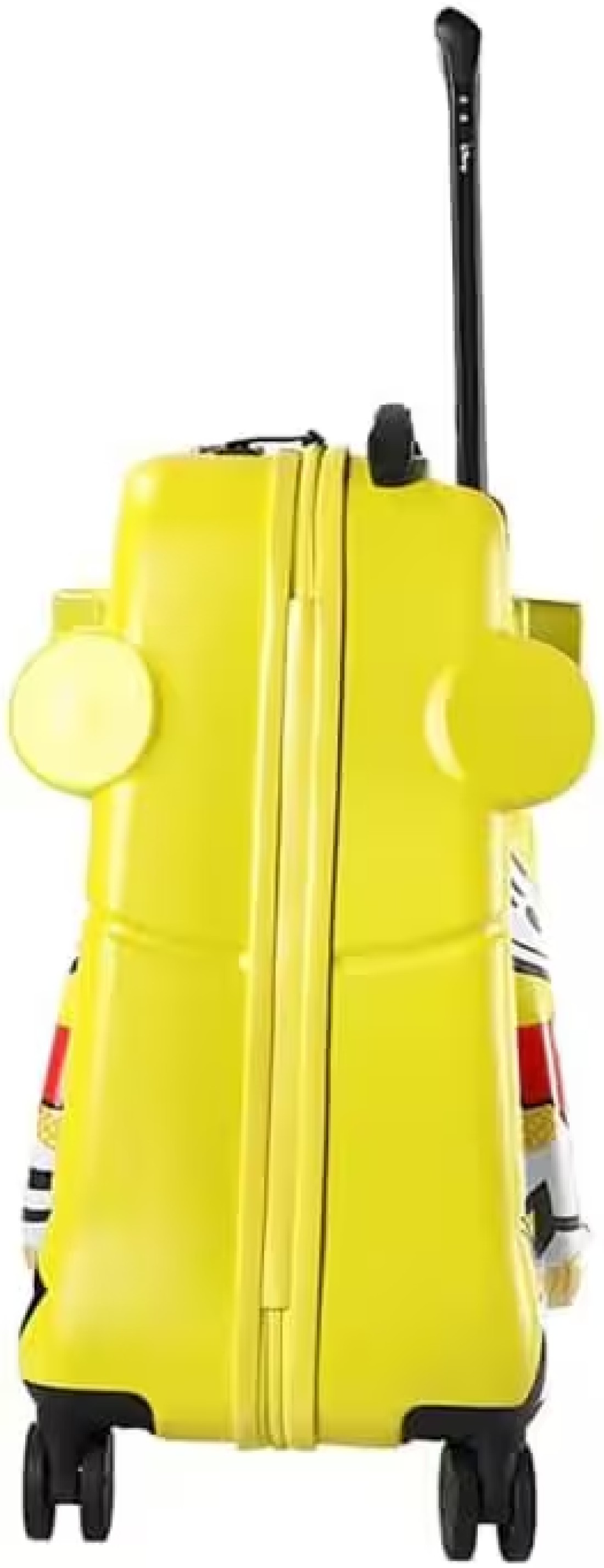 Children&#39;s Ride-On Suitcase,Travel Rolling Kid&#39;s Luggage, Children Trolley Hard Shell Carry on Luggage,Travel Suitcase with Safety Belt &amp; Telescoping Handle,Children&#39;s Day Gift (20 Inch) - Yellow