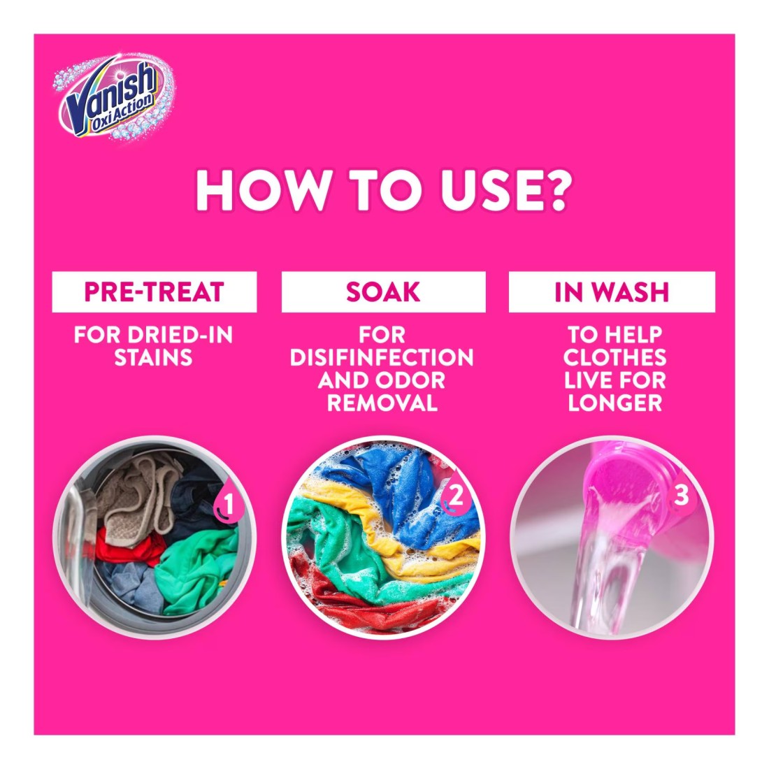 Vanish Multi Use Fabric Stain Remover 500ml