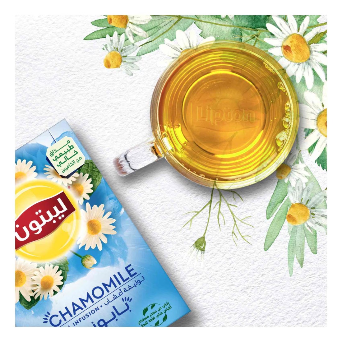 Lipton Herbal Infusion Tea Bags Relax Sleep Calm Chamomile Naturally Caffeine-Free 20 Tea Bags