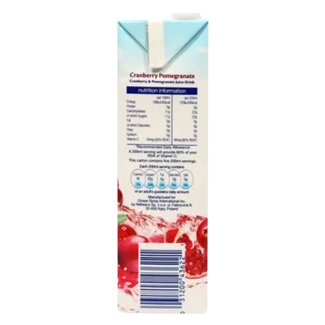 Ocean Spray Cranberry Pomegranate Juice 1L