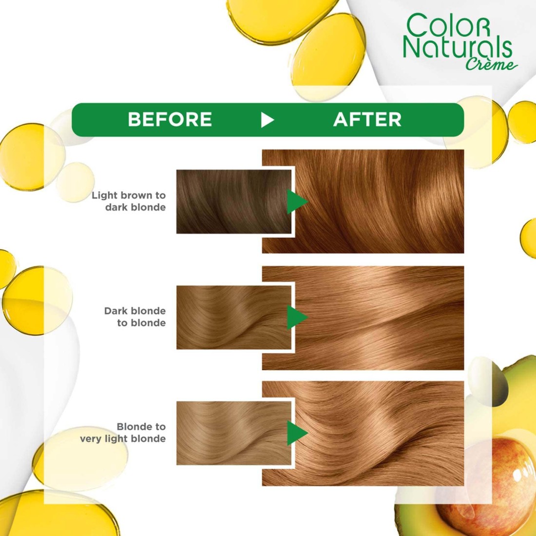 Garnier Color Naturals Creme Nourishing Permanent Hair Colour 7.3 Hazel Blonde