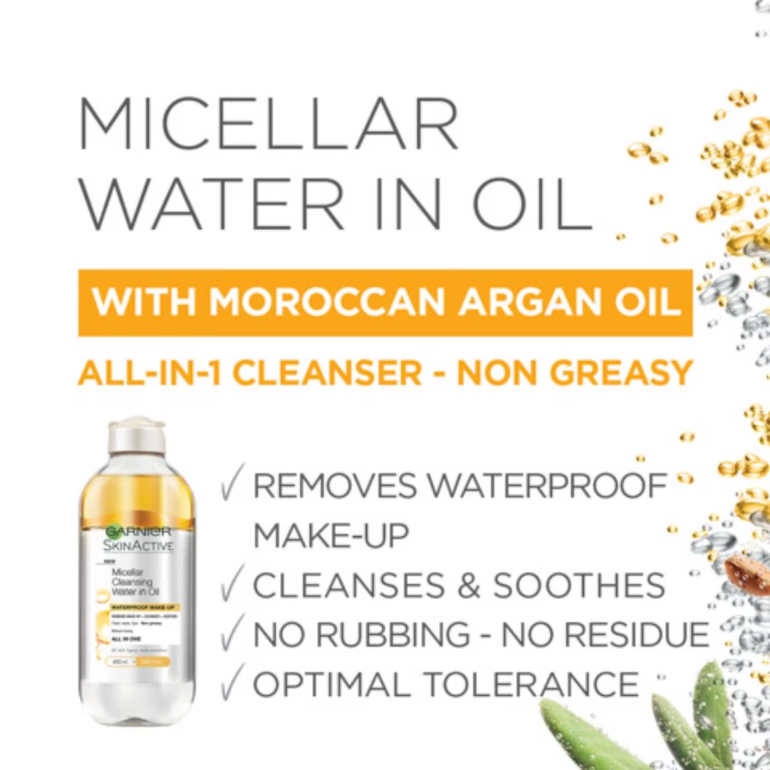 Garnier SkinActive Micellar OilInfused Cleansing Water 400ml