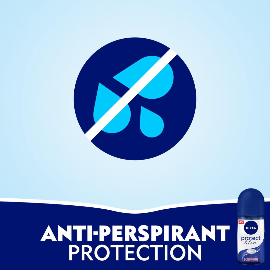 NIVEA Antiperspirant Roll-on for Women Protect &amp; Care No Ethyl Alcohol 50ml