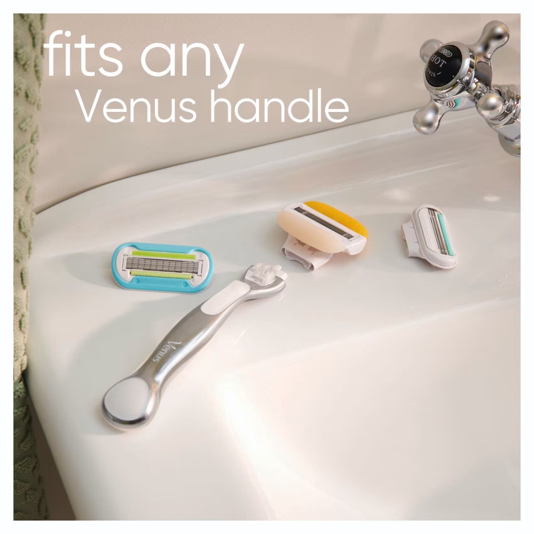 Gillette Venus And Olay WoMen&#39;s Razor Blade Refills White 4 PCS